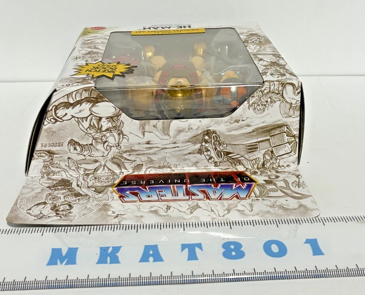 Masters of the Universe Origins Sketchbook Series He-Man (Musclor) 5.5" Action Figure — Unpunched Card — Target Exclusive