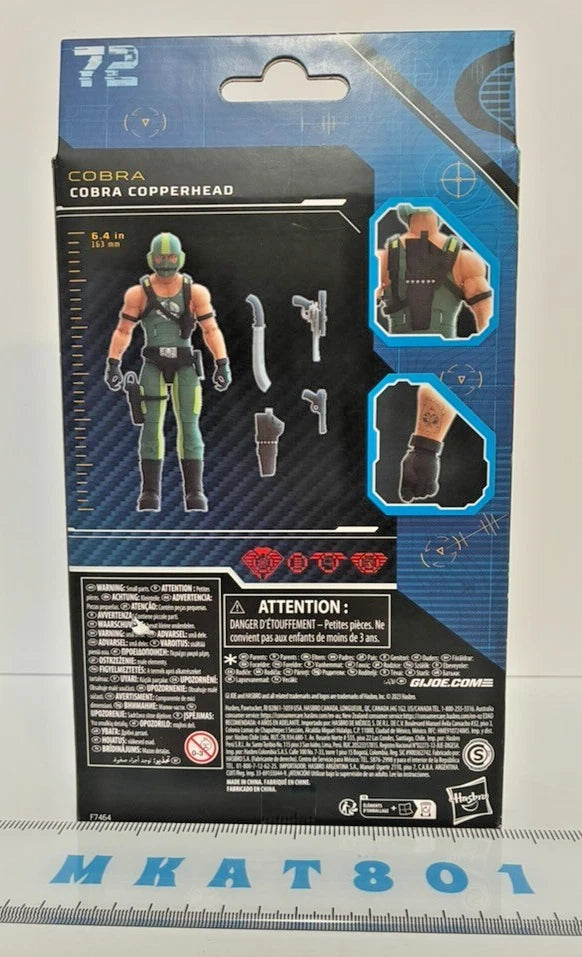 G.I. Joe Classified Series — Cobra Copperhead #72 | Water Moccasin Pilot | 6-Inch Action Figure | New in Box