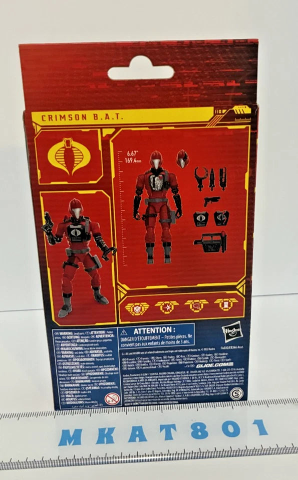 G.I. Joe Classified Series #60 Crimson B.A.T. 6-Inch Action Figure — Cobra Battle Android Trooper