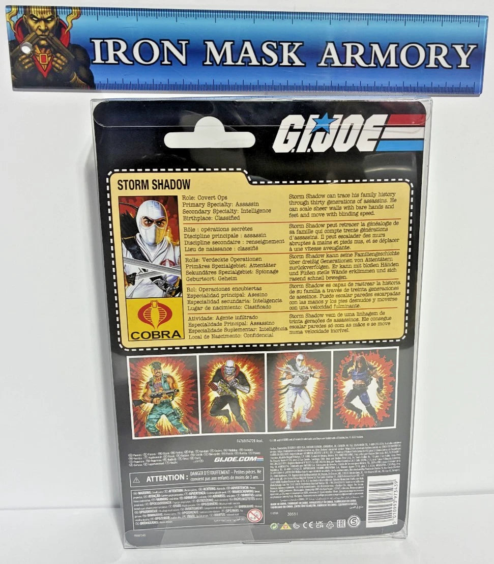 G.I. Joe Classified Series Retro Cardback Storm Shadow 6-Inch Action Figure — Walmart Exclusive