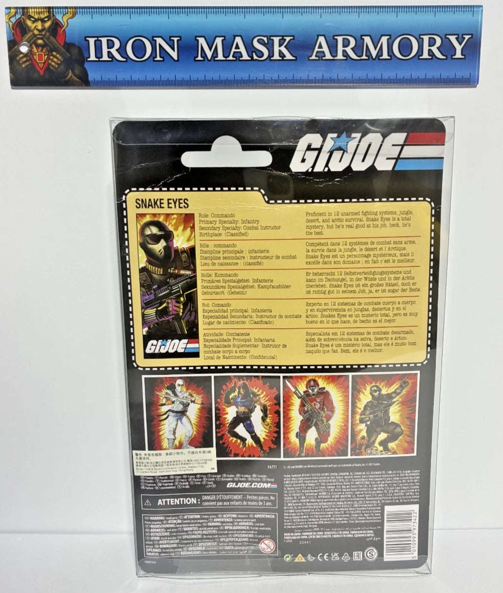 G.I. Joe Classified Retro Snake Eyes Walmart Exclusive Carded Figure