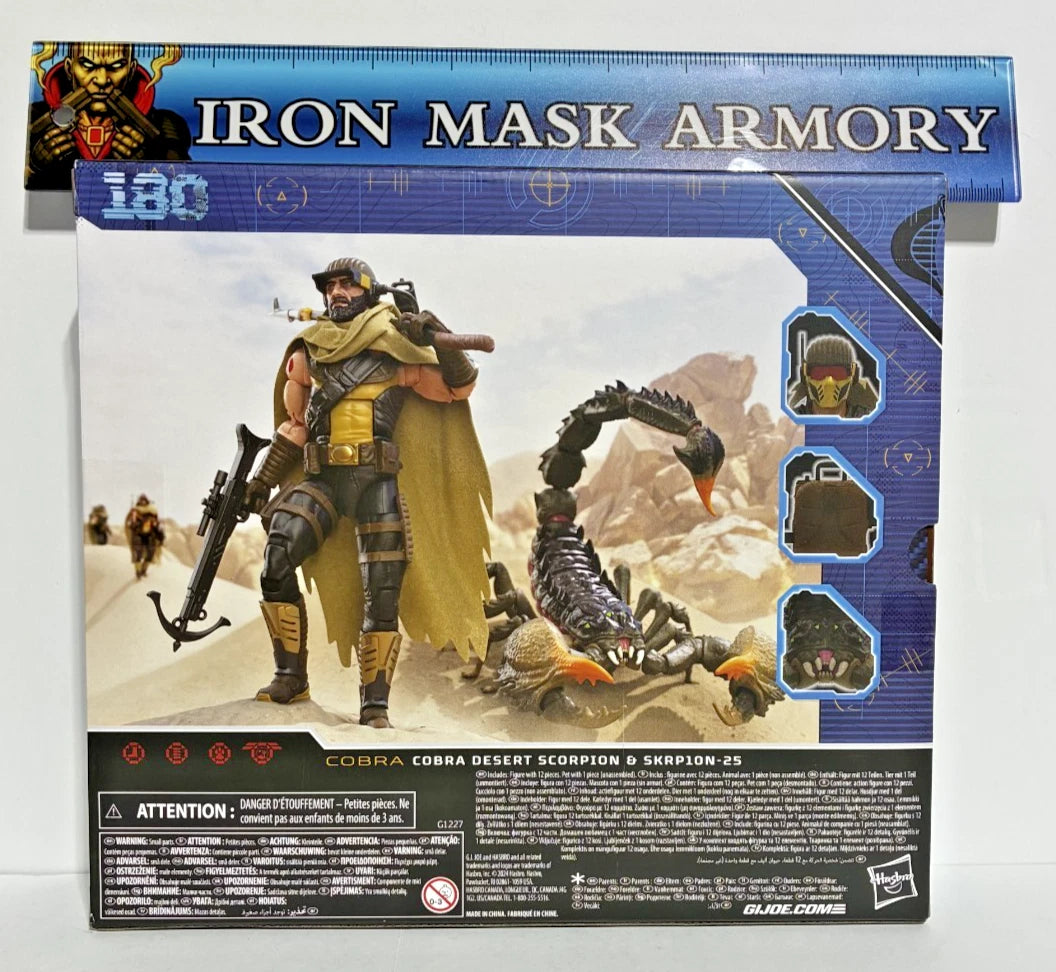 G.I. Joe Classified Series #180 Cobra Desert Scorpion & SKRP10N-25 — Figure & Pet Set — Deluxe