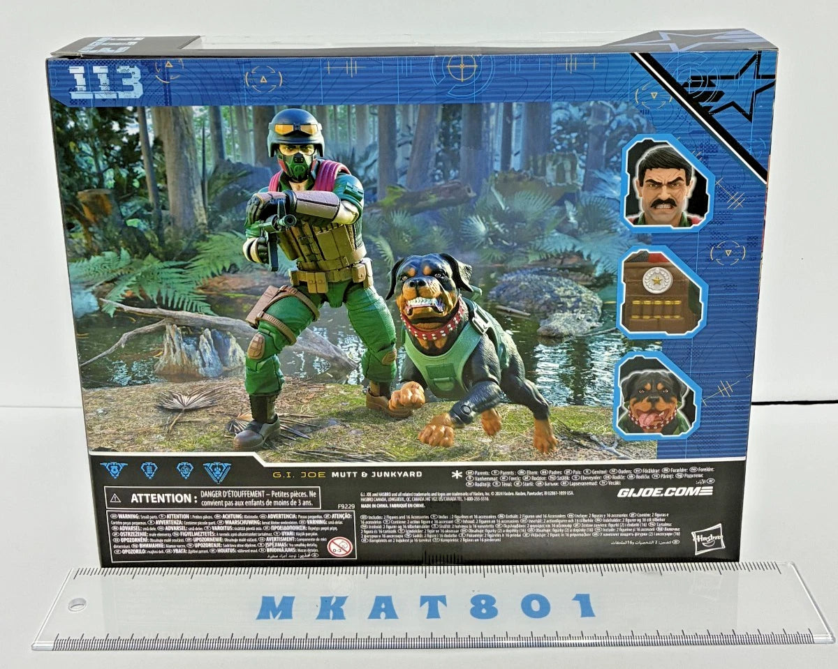 G.I. Joe Classified Series #113 Mutt & Junkyard 6-Inch Action Figure & Pet Set