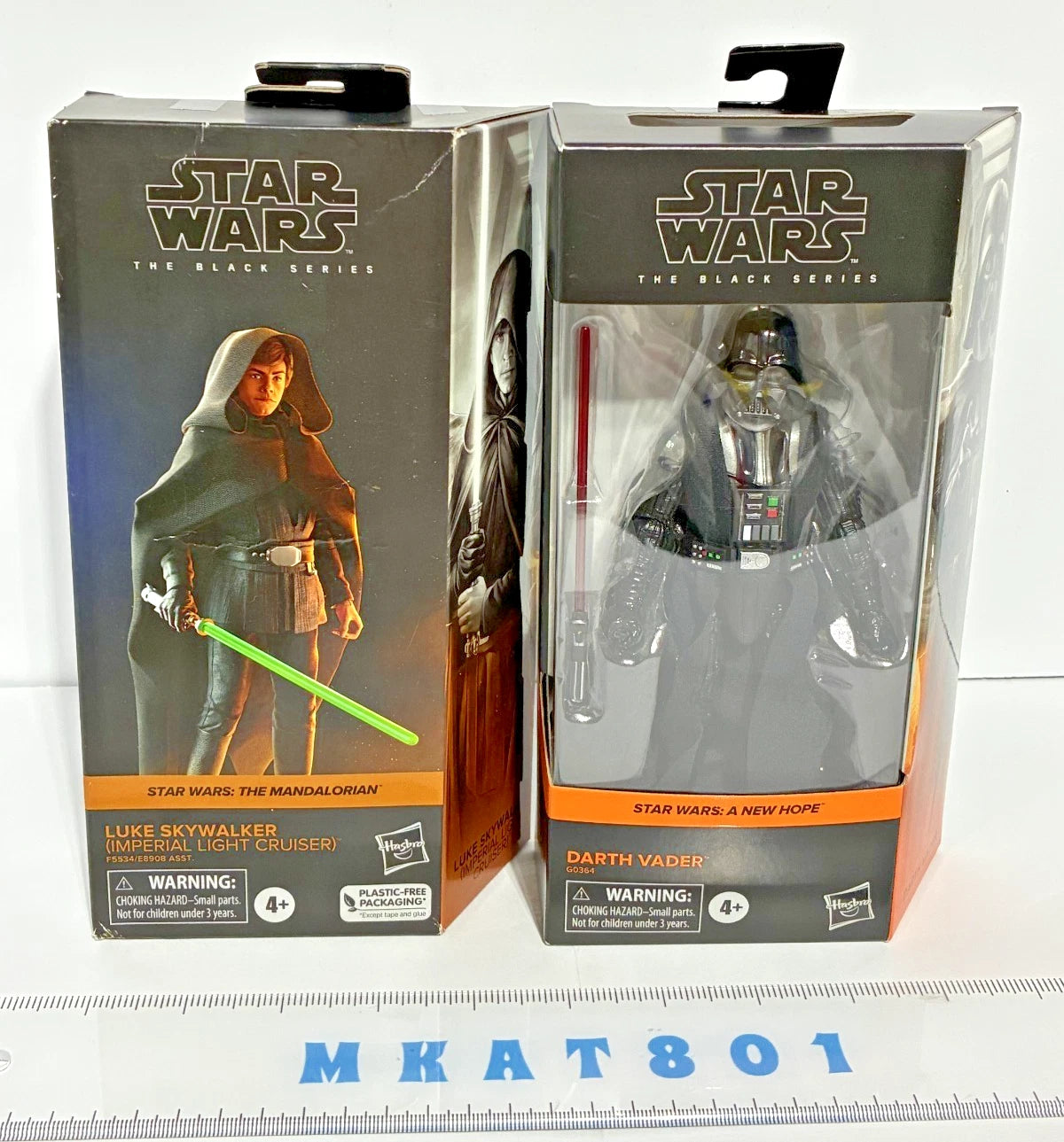Star Wars Black Series Bundle — Luke Skywalker (Imperial Light Cruiser) MAN30 & Darth Vader (A New Hope) ANH06 — 2-Figure Set