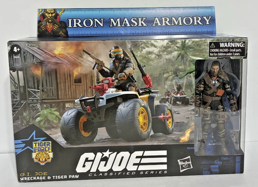 G.I. Joe Classified Series #137 Tiger Force Wreckage & Tiger Paw ATV — Figure & Vehicle Set — Target Exclusive