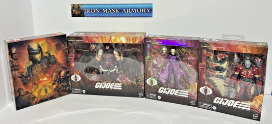 G.I. Joe Classified Series Cobra-La Bundle — Cobra Commander (Once A Man) #130, Nemesis Immortal #140, Pythona #172 & Cobra-La Royal Guard #191 — 4-Figure Set