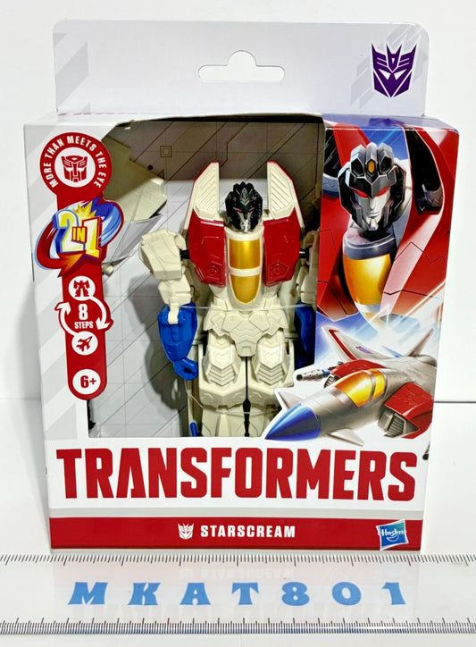 Transformers Prime Changers — Starscream | 2-in-1 Robot to Jet | 7-Inch Action Figure | New in Box