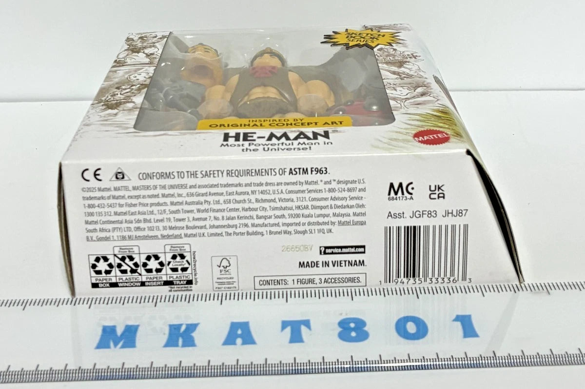 Masters of the Universe Origins Sketchbook Series He-Man (Musclor) 5.5" Action Figure — Unpunched Card — Target Exclusive