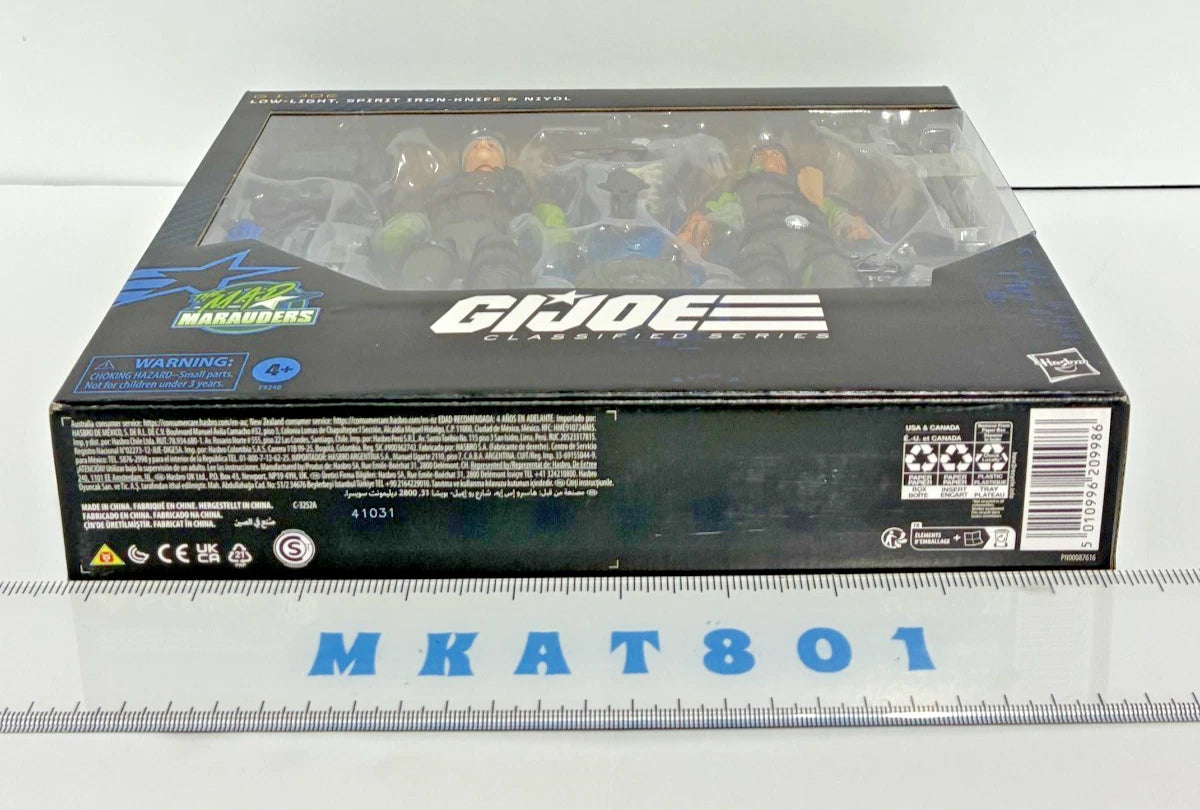 G.I. Joe Classified Series #128 Mad Marauders Low-Light, Spirit Iron-Knife & Niyol — Hasbro Pulse Exclusive