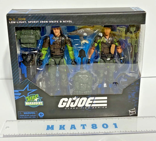G.I. Joe Classified Series #128 Mad Marauders Low-Light, Spirit Iron-Knife & Niyol — Hasbro Pulse Exclusive