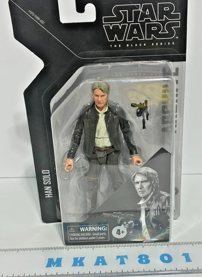 Star Wars The Black Series Archive — Han Solo (The Force Awakens) | Photoreal Deco | 6-Inch Action Figure | Box Has Tear