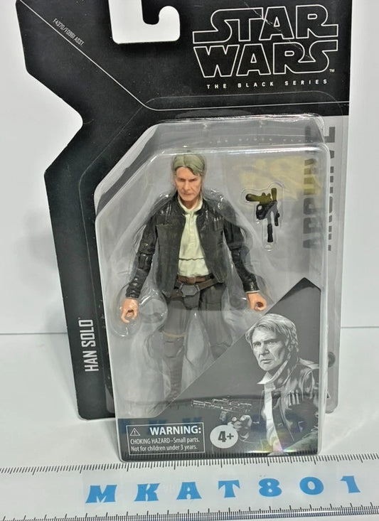 Star Wars The Black Series Archive — Han Solo (The Force Awakens) | Photoreal Deco | 6-Inch Action Figure | Box Has Tear