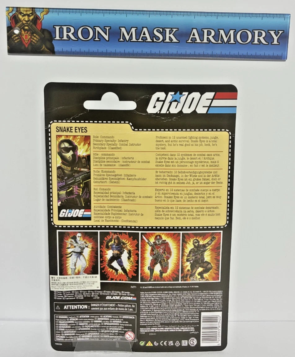 G.I. Joe Classified Retro Snake Eyes Walmart Exclusive Carded Figure