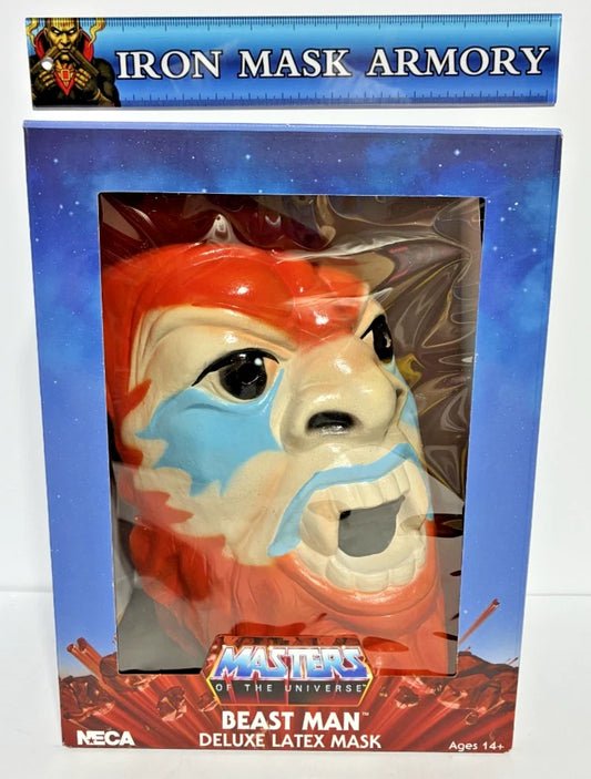 NECA Masters of the Universe — Beast Man Classic Deluxe Latex Mask | 40th Anniversary | Full-Head Pullover | New