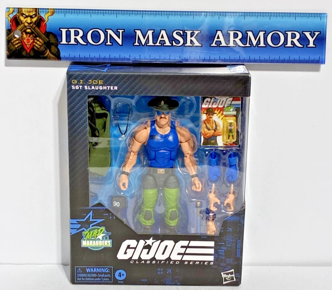 G.I. Joe Classified Series Bundle — Mad Marauders Sgt. Slaughter #129 & Nemesis Immortal #140 — Both Hasbro Pulse Exclusive