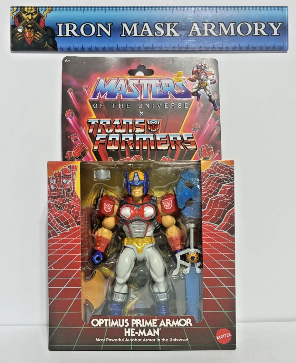 Masters of the Universe x Transformers Optimus Prime Armor He-Man | MOTU Origins Target Exclusive