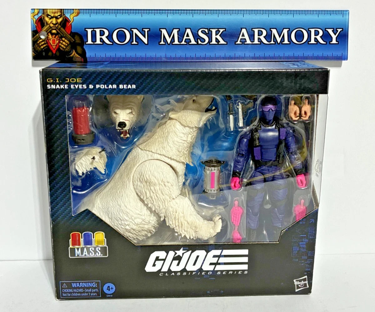 G.I. Joe Classified Series #161 Snake Eyes & Polar Bear Deluxe Figure Set — M.A.S.S. Device Collection