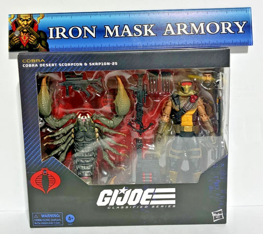 G.I. Joe Classified Series #180 Cobra Desert Scorpion & SKRP10N-25 — Figure & Pet Set — Deluxe