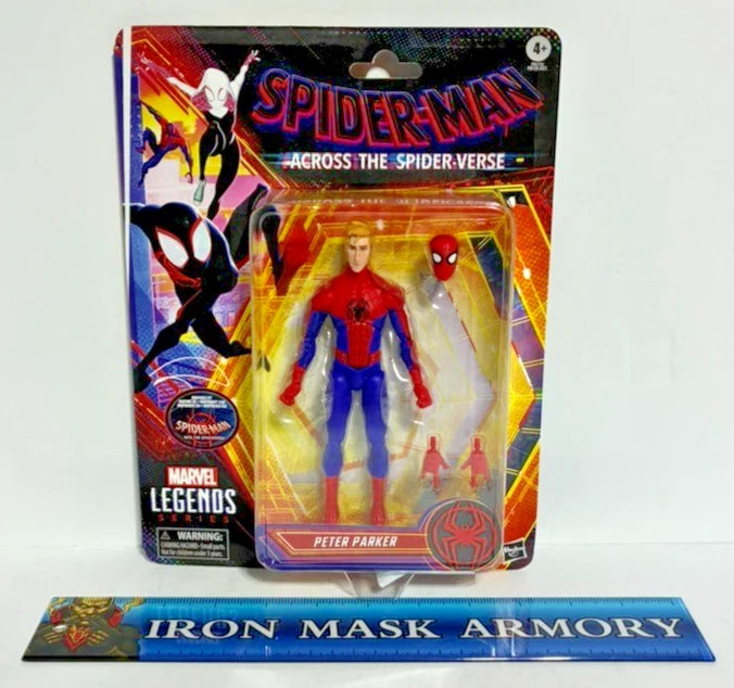 Marvel Legends Series — Peter Parker | Spider-Man: Into the Spider-Verse | 6-Inch Action Figure | New on Card