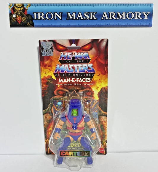 Masters of the Universe Origins — Man-E-Faces Cartoon Collection | The Many-Faced Heroic Warrior | Wave 22 | 5.5-Inch Action Figure | New in Box