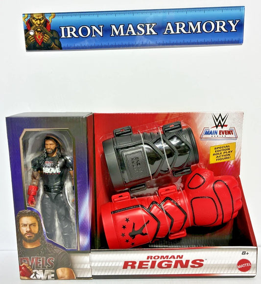 WWE Roman Reigns — Main Event Series Special Edition Role Play Set | 6-Inch Action Figure + Gauntlet & Wristband | New in Box