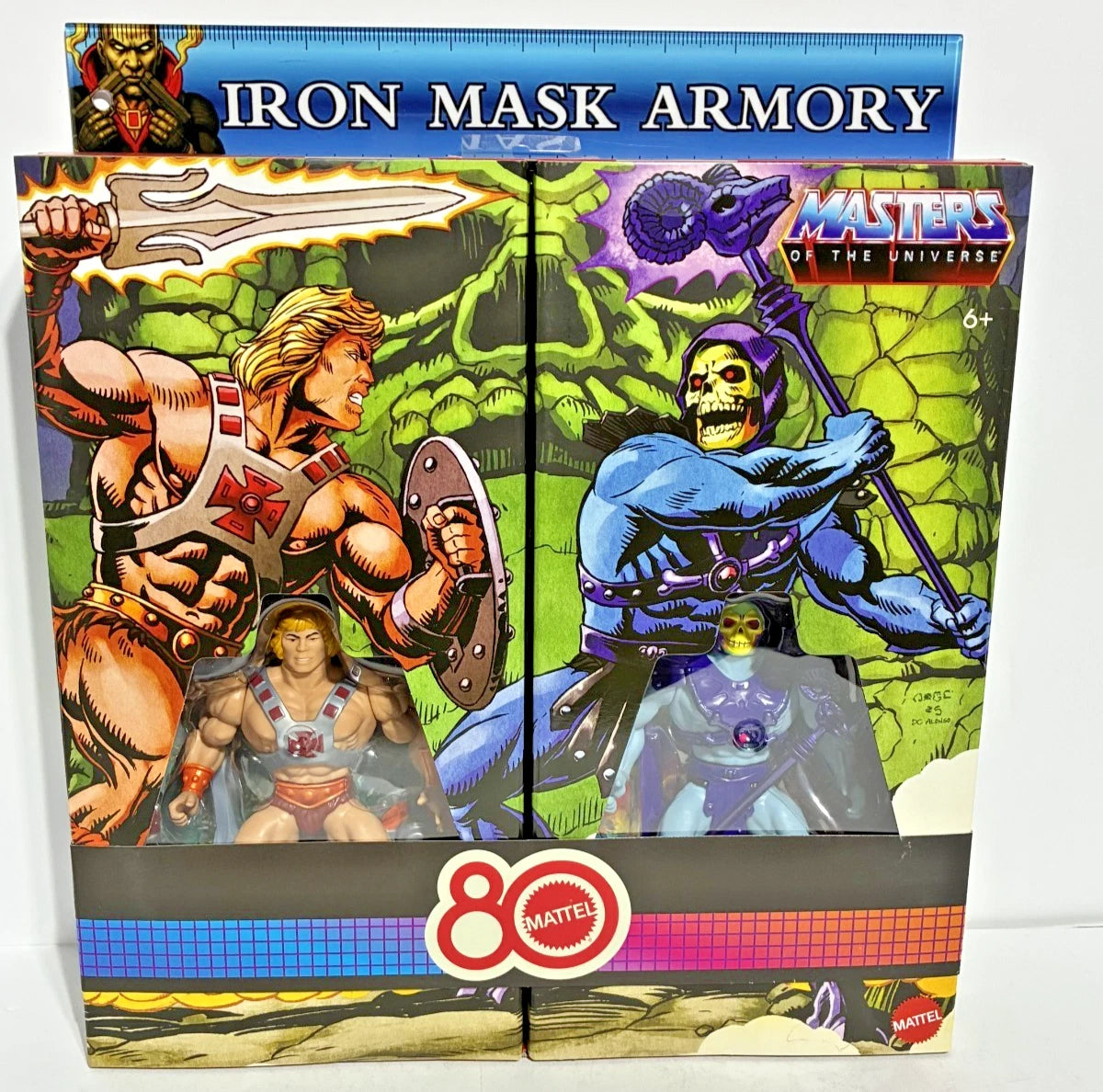 Masters of the Universe Origins — Retro Punching He-Man & Skeletor | Mattel 80th Anniversary 2-Pack | Target Exclusive | New in Box