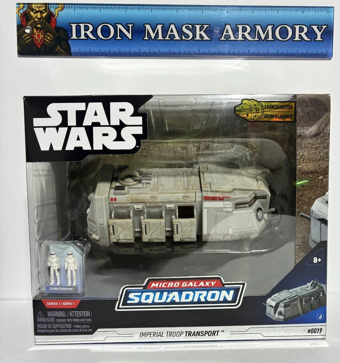Star Wars Micro Galaxy Squadron Imperial Troop Transport Launch Edition — Walmart Exclusive — with 2 Stormtroopers