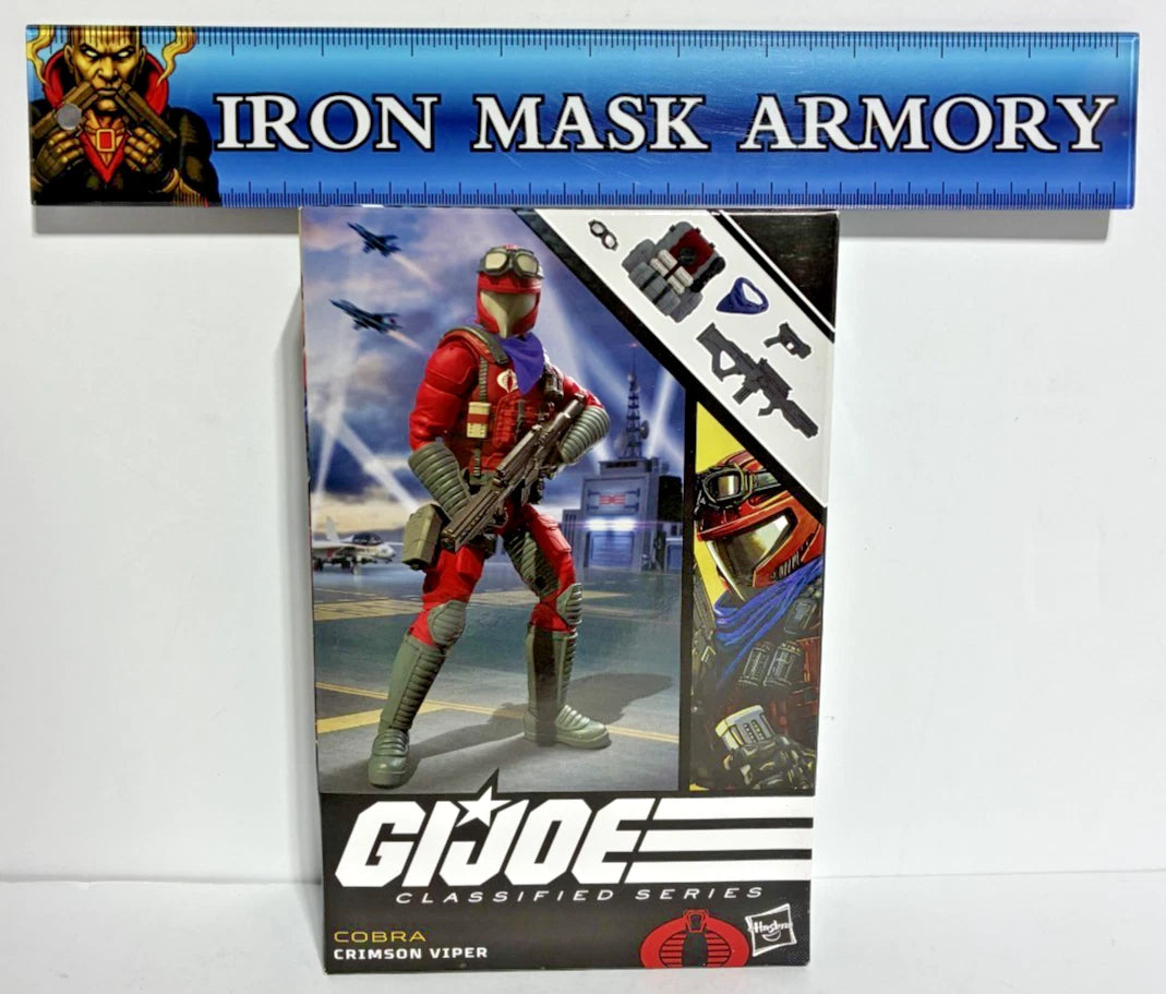 G.I. Joe Classified Series #85 Cobra Crimson Viper 6-Inch Action Figure — Cobra Troop Builder