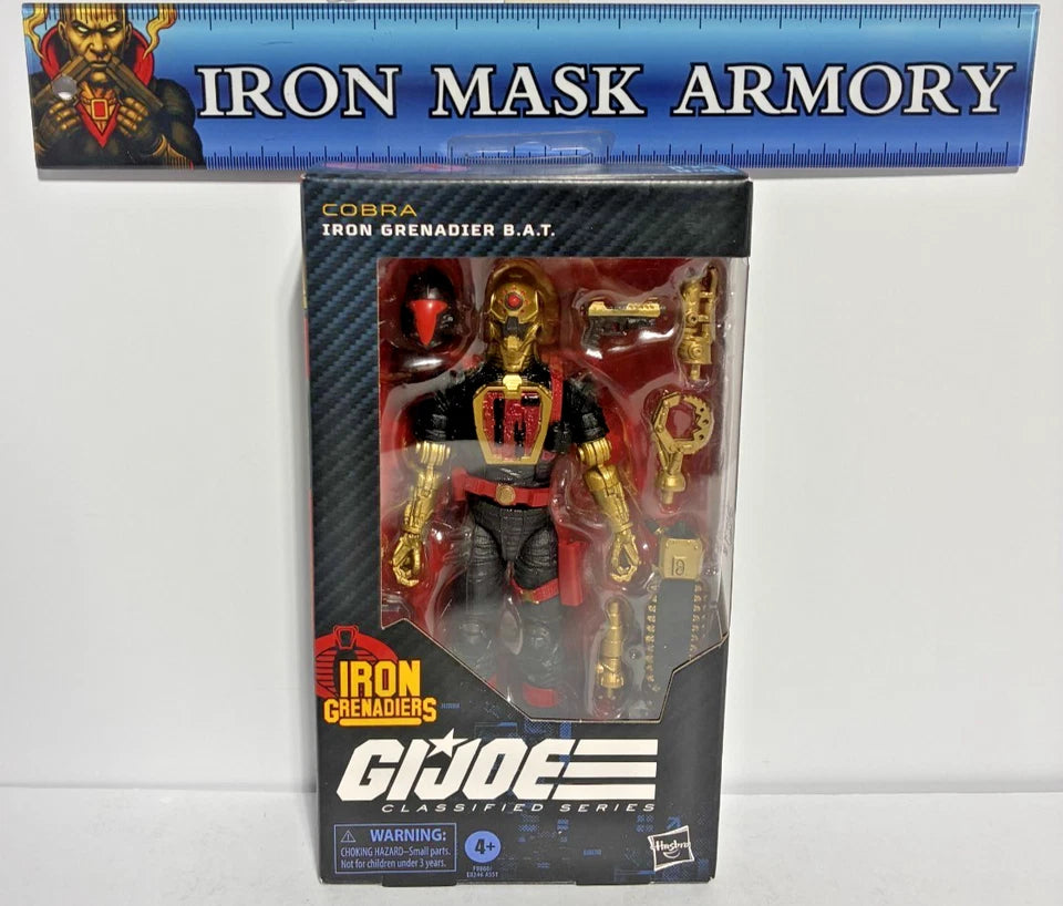 G.I. Joe Classified Series — Iron Grenadiers Bundle | Destro & Despoiler #203, Iron Grenadier #132, B.A.T. #173, Metal-Head #118