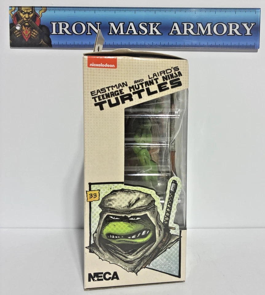 NECA TMNT Mirage Comics Bundle — Ultimate Foot Ninja & Hunter Leonardo | 7-Inch Action Figures | New in Box