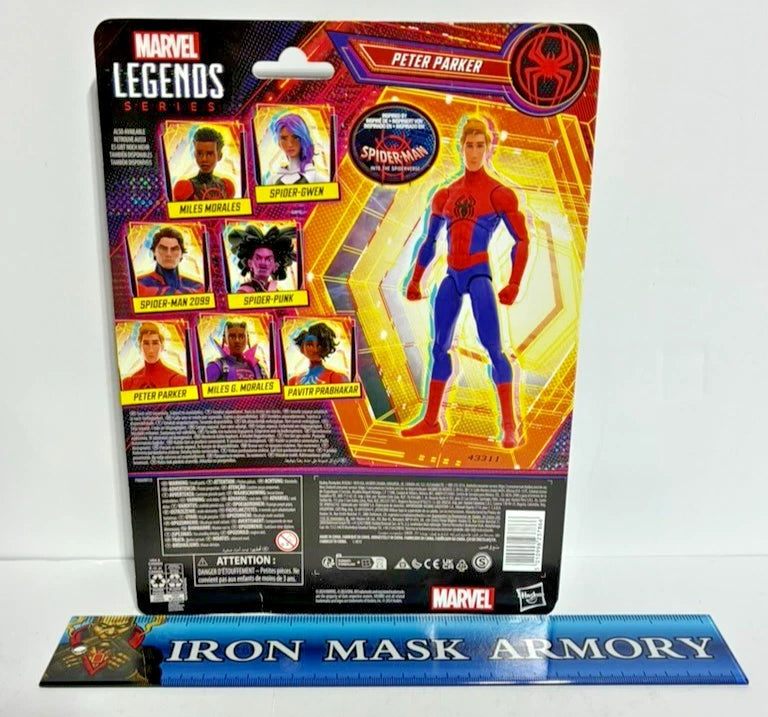 Marvel Legends Series — Peter Parker | Spider-Man: Into the Spider-Verse | 6-Inch Action Figure | New on Card
