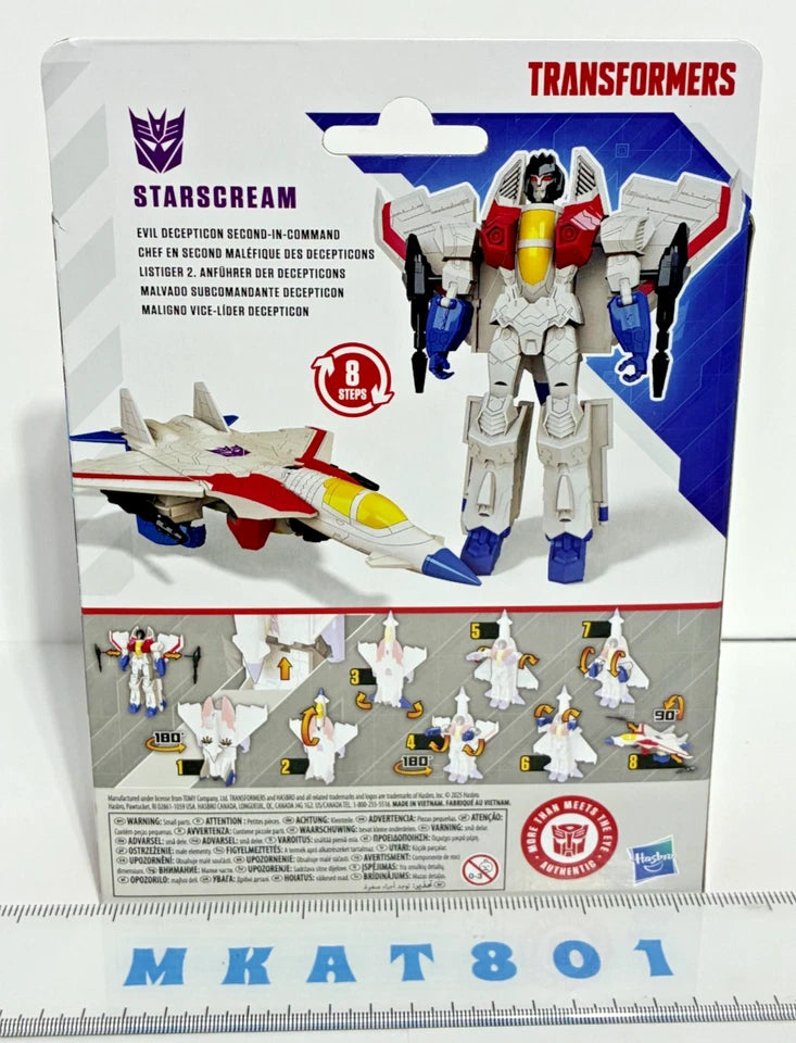 Transformers Prime Changers — Starscream | 2-in-1 Robot to Jet | 7-Inch Action Figure | New in Box