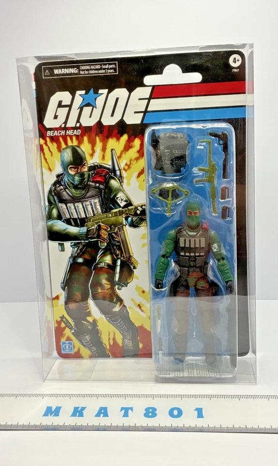 G.I. Joe Classified Series — Retro Cardback Beach Head | Classic A Real American Hero Card | 6-Inch Action Figure + Protective Case | New on Card
