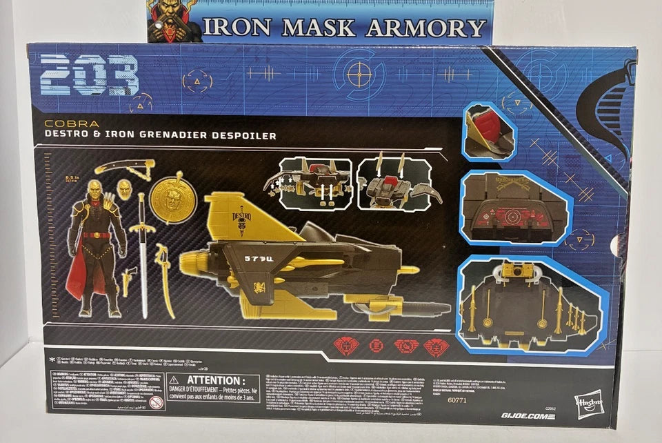 G.I. Joe Classified Series — Iron Grenadiers Bundle | Destro & Despoiler #203, Iron Grenadier #132, B.A.T. #173, Metal-Head #118