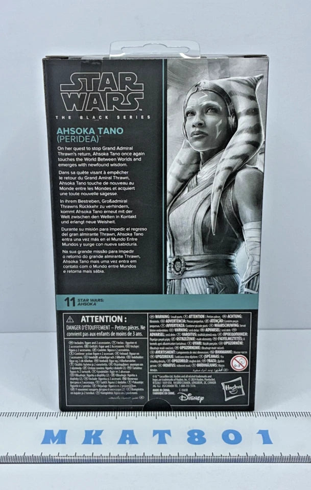 Star Wars The Black Series — Ahsoka Tano (Peridea) #AHS11 | Star Wars: Ahsoka | 6-Inch Action Figure | New in Box