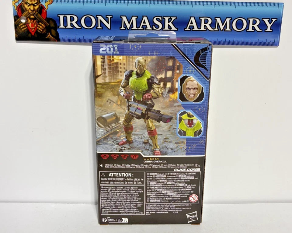 G.I. Joe Classified Series #201 Cobra Overkill 6-Inch Action Figure — B.A.T. Commander