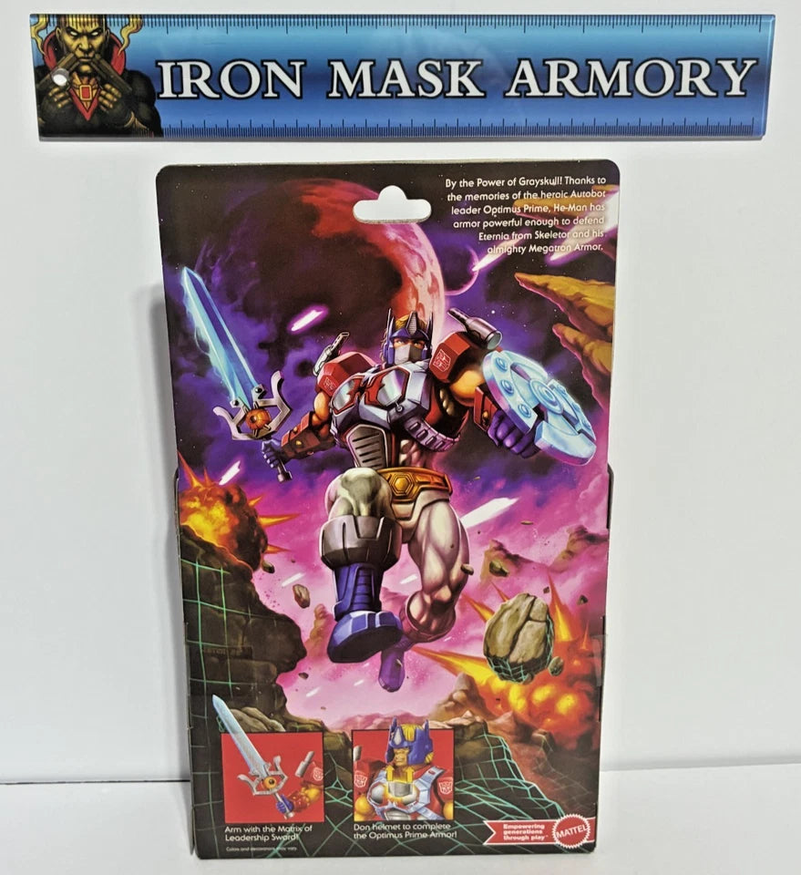 Masters of the Universe x Transformers Optimus Prime Armor He-Man | MOTU Origins Target Exclusive