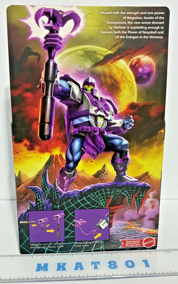 Masters of the Universe x Transformers — Megatron Armor Skeletor & Bumblebee Armor Man-At-Arms Bundle | MOTU Origins 5.5-Inch Action Figures | Target Exclusive