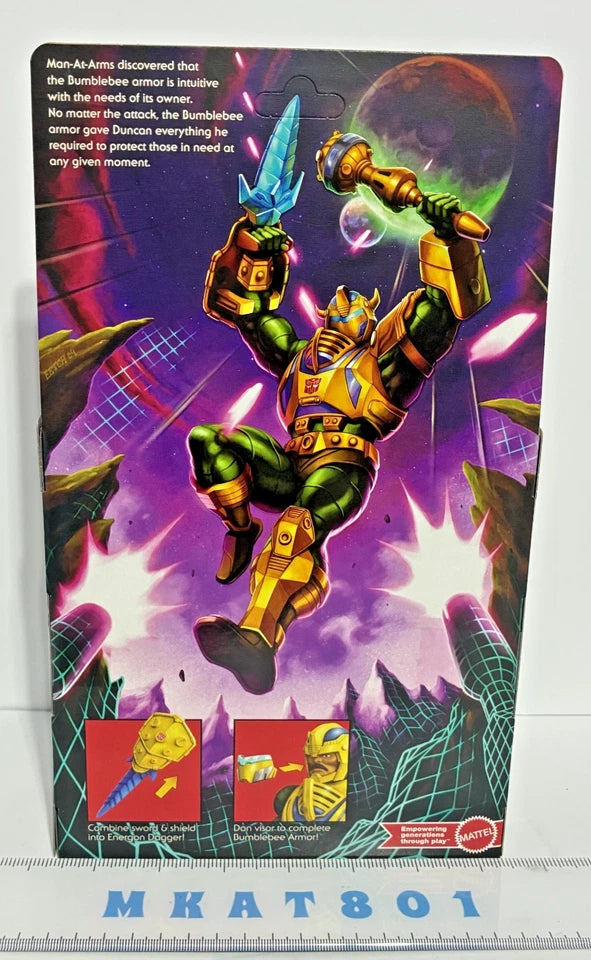 Masters of the Universe x Transformers — Bumblebee Armor Man-At-Arms | MOTU Origins 5.5-Inch Action Figure | Target Exclusive