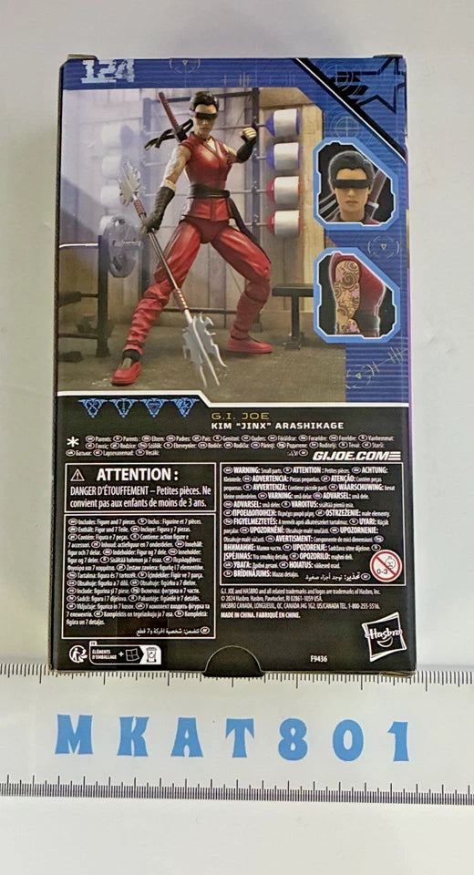 G.I. Joe Classified Series — Kim "Jinx" Arashikage #124 | Arashikage Ninja | 6-Inch Action Figure | New in Box