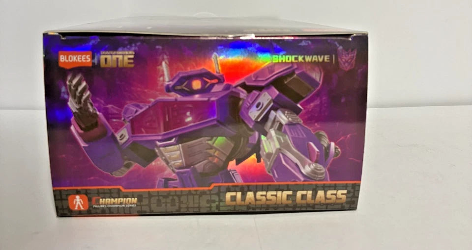 Blokees Classic Class #18 — Shockwave Model Kit | Transformers One | Light-Up Eyes & Chest | 86-Piece Snap-Fit | New in Box