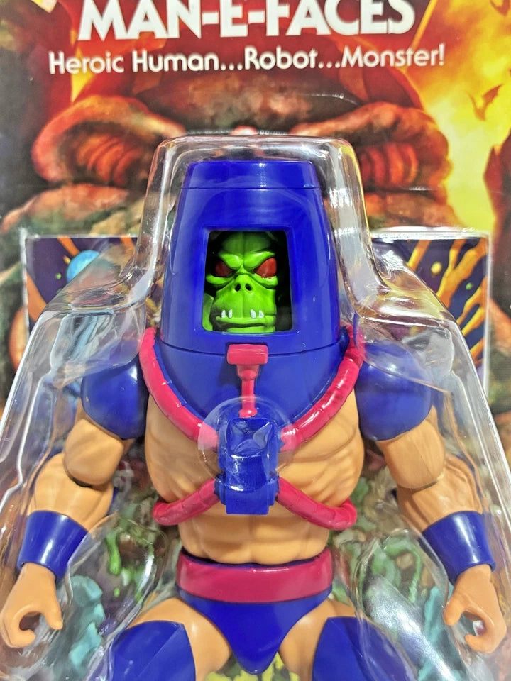 Masters of the Universe Origins — Man-E-Faces Cartoon Collection | The Many-Faced Heroic Warrior | Wave 22 | 5.5-Inch Action Figure | New in Box