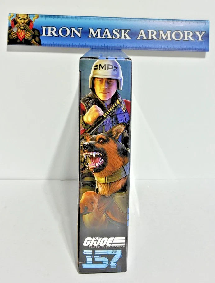 G.I. Joe Classified Series — Christopher "Law" Lavigne & Order #157 | Military Police K-9 Handler + German Shepherd | Deluxe 6-Inch Action Figure Set | New in Box