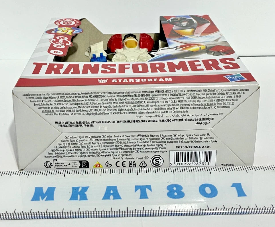 Transformers Prime Changers — Starscream | 2-in-1 Robot to Jet | 7-Inch Action Figure | New in Box