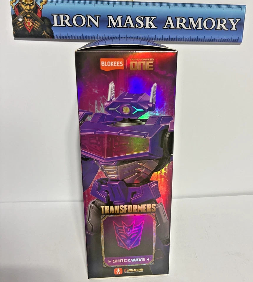 Blokees Classic Class #18 — Shockwave Model Kit | Transformers One | Light-Up Eyes & Chest | 86-Piece Snap-Fit | New in Box