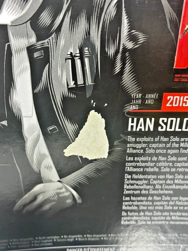 Star Wars The Black Series Archive — Han Solo (The Force Awakens) | Photoreal Deco | 6-Inch Action Figure | Box Has Tear