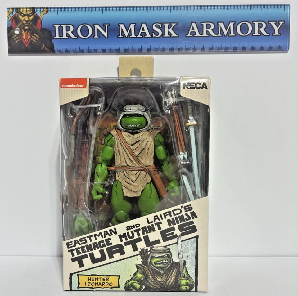 NECA TMNT Mirage Comics Bundle — Ultimate Foot Ninja & Hunter Leonardo | 7-Inch Action Figures | New in Box