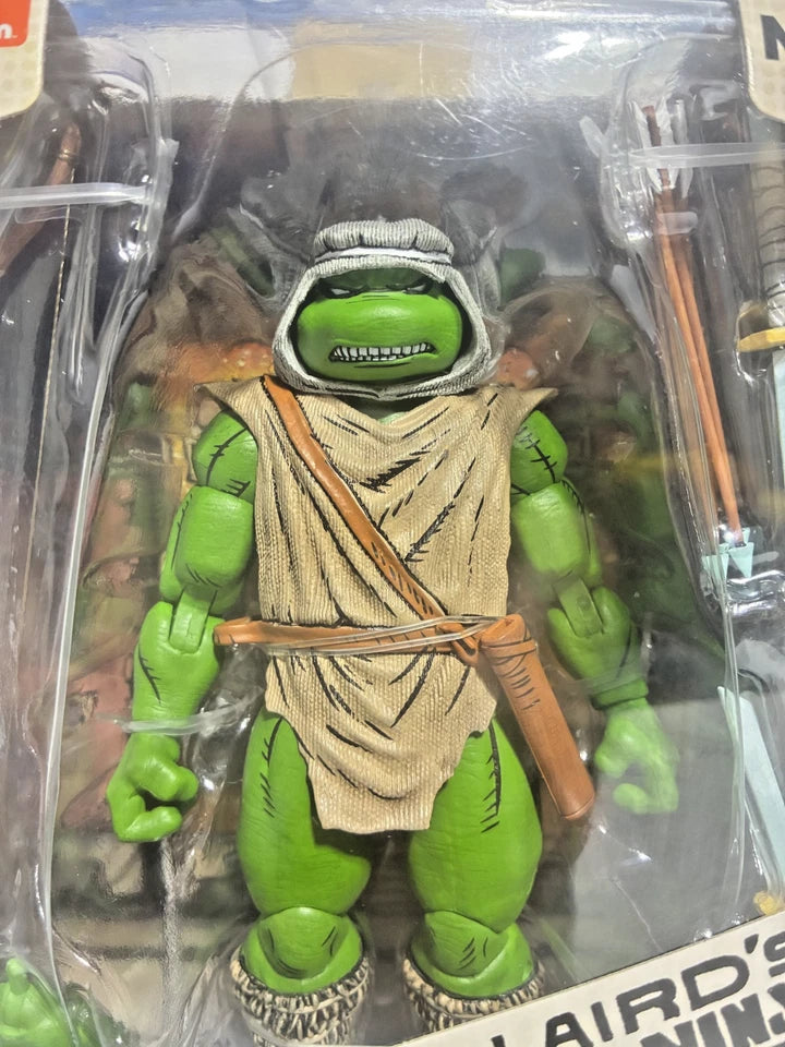 NECA TMNT Mirage Comics Bundle — Ultimate Foot Ninja & Hunter Leonardo | 7-Inch Action Figures | New in Box
