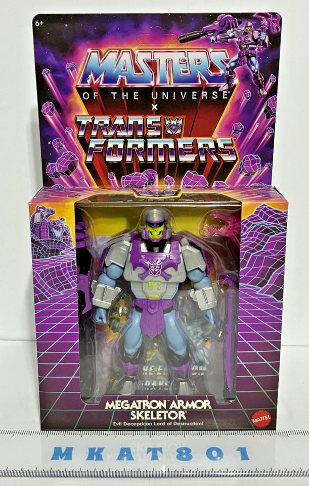 Masters of the Universe x Transformers — Megatron Armor Skeletor & Bumblebee Armor Man-At-Arms Bundle | MOTU Origins 5.5-Inch Action Figures | Target Exclusive