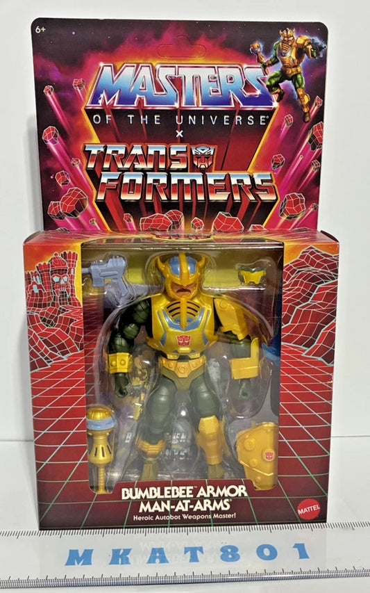 Masters of the Universe x Transformers — Bumblebee Armor Man-At-Arms | MOTU Origins 5.5-Inch Action Figure | Target Exclusive